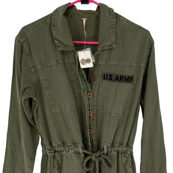 Free People Olive Jumpsuit - Picture 4 of 16